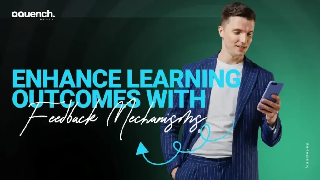 Professional tone visual focusing on how real-time feedback mechanisms can improve e-learning effectiveness.