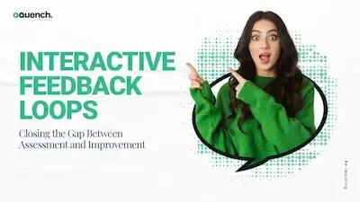 Interactive feedback loops blog banner talking about closing the gaps and heading towards improvement