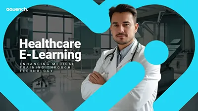 Stylized illustration of a woman doctor with glasses and stethoscope, standing against a white background with teal accents.
