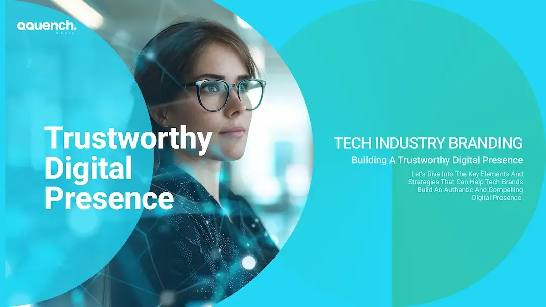 Confident woman wearing glasses looking ahead, overlaid with glowing network graphics and a futuristic setting.