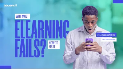 Young man shocked while using mobile eLearning app — highlighting common eLearning design failures and how to improve engagement and outcomes through effective instructional strategies.