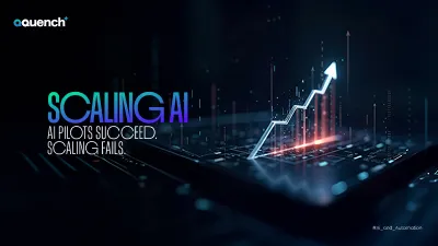 Diagram showing a successful AI pilot breaking down when expanded across enterprise systems